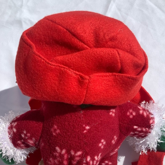 Fiesta Bear Claw Machine Edition Christmas Holiday Teddy Bear Red Green White - Picture 5 of 11